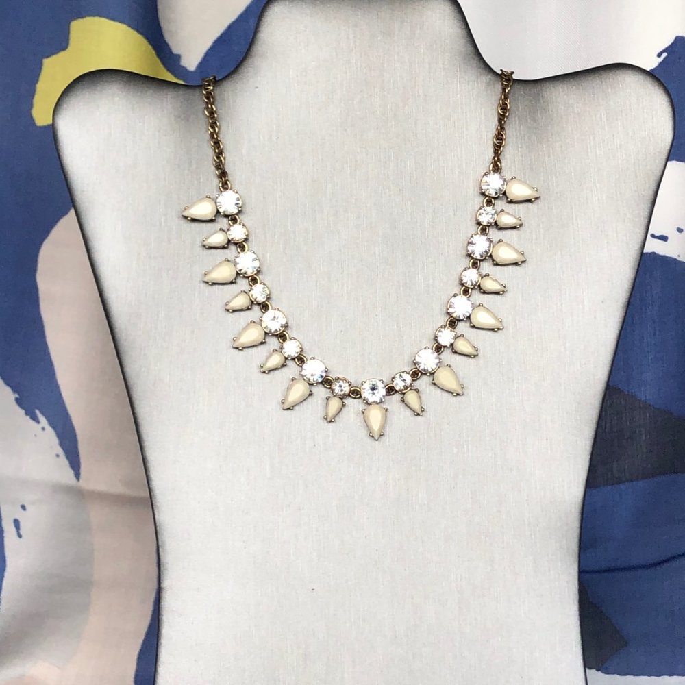J. Crew Delicate Rhinestone Statement Necklace - image 7